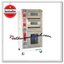 K707 Mini Type 2 Layer 2 Tray Spray Painted Electrical Deck Baking Oven With Proofer